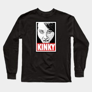 Kinky Katie's World - Kinky "Obey" Design Long Sleeve T-Shirt